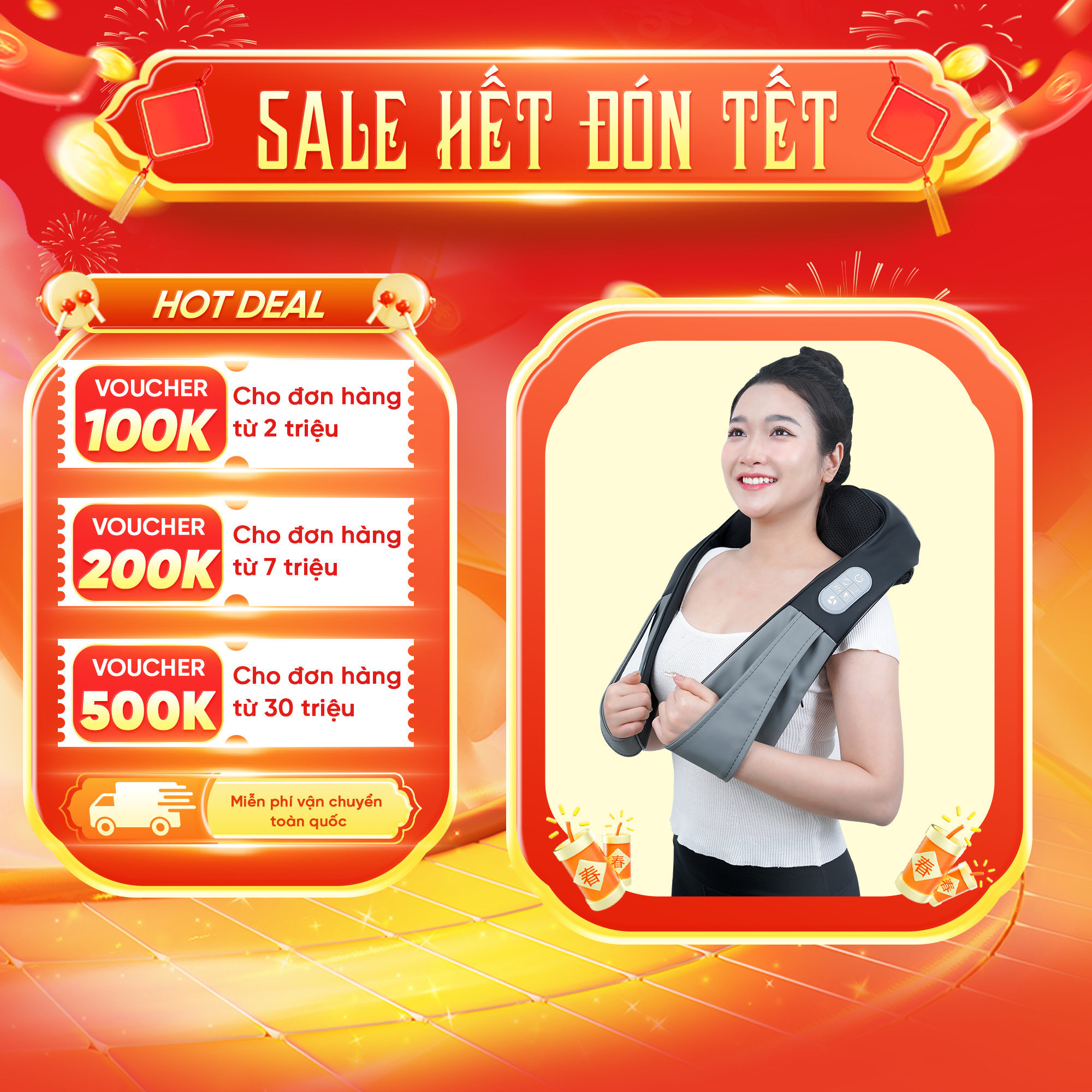Đai massage Queen Crown QC DC05
