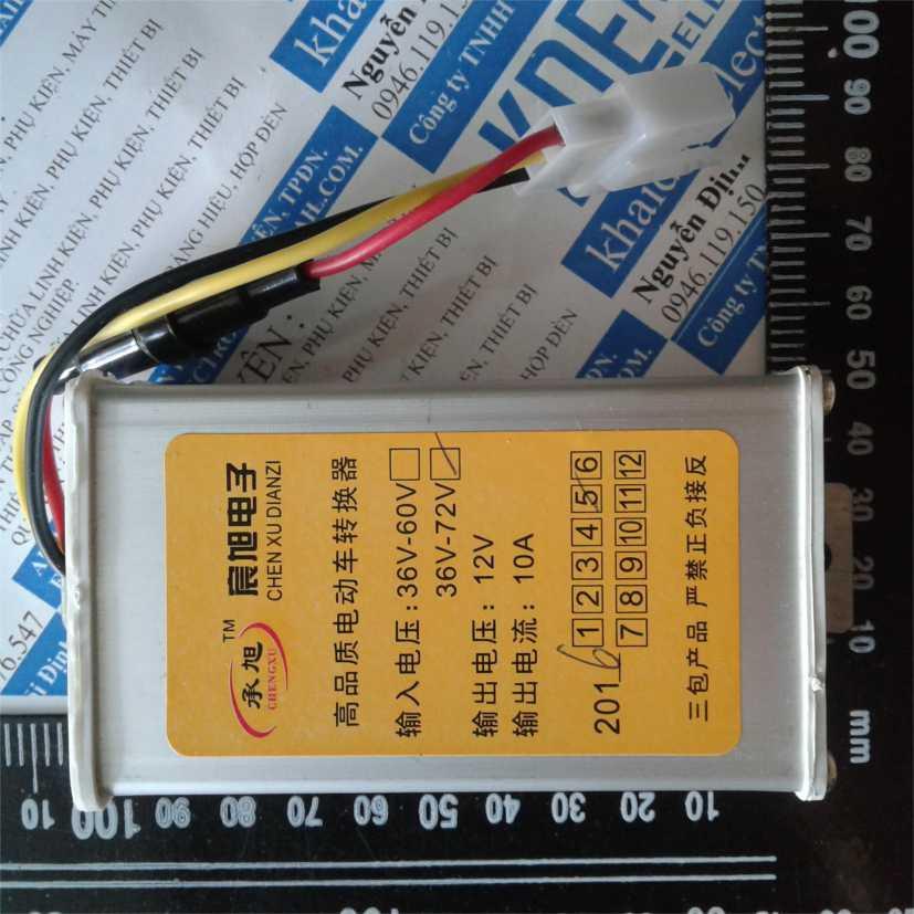 Nguồn giảm áp BUCK DC-DC IN:36-72V OUT:12V/10A VỎ NHÔM KDE0281