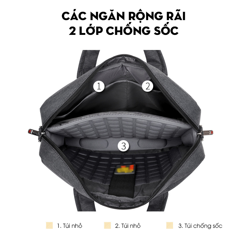 Cặp công sở nam GUBAG, đựng Laptop 14 inch, 15,6 inch cao cấp, cặp văn phòng xách tay đi làm, có dây đeo, nhỏ gọn