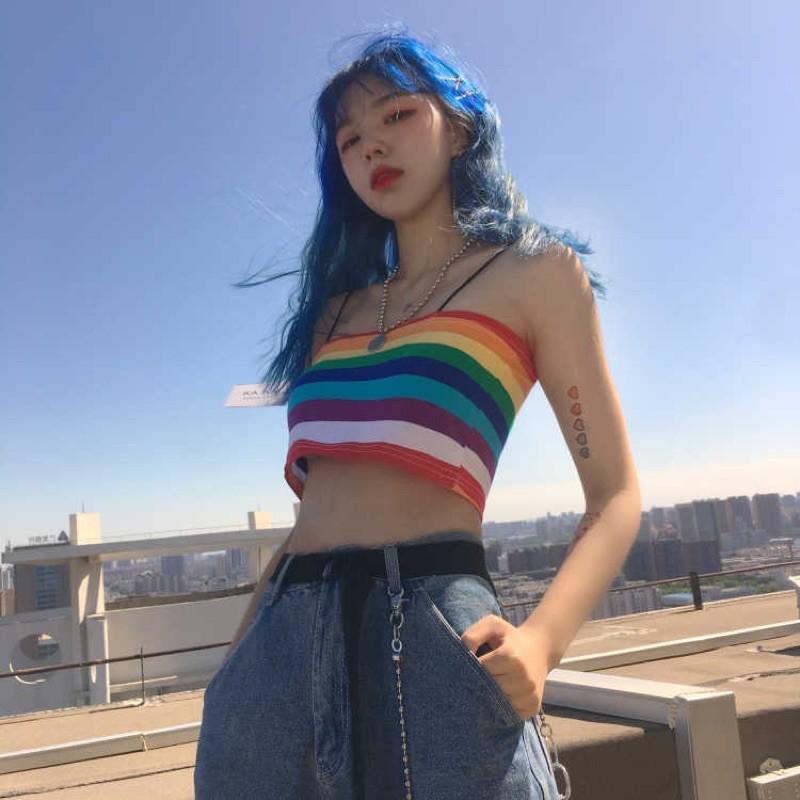 Croptop cầu vồng