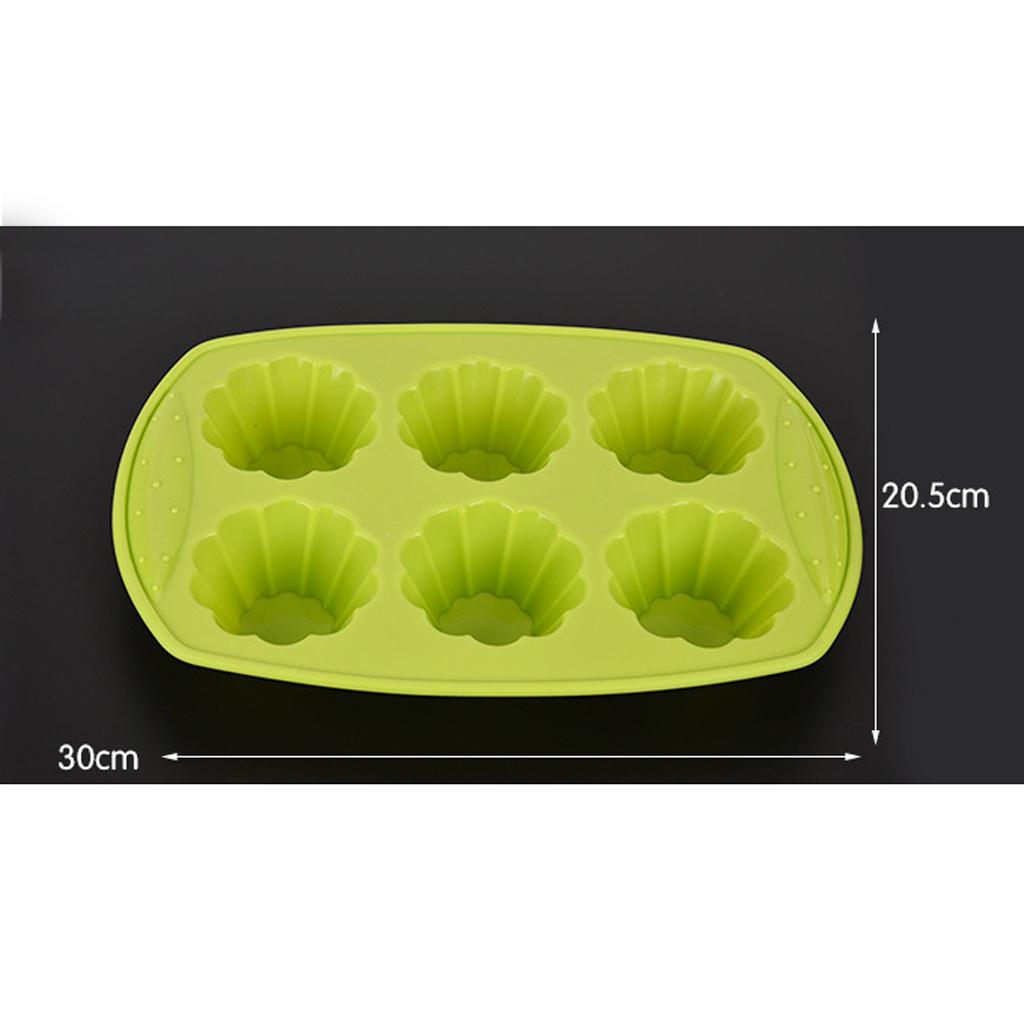 Food Grade Silicone 6-Grid Shape Mold Chocolate Mould Soap Mold Baking Tool