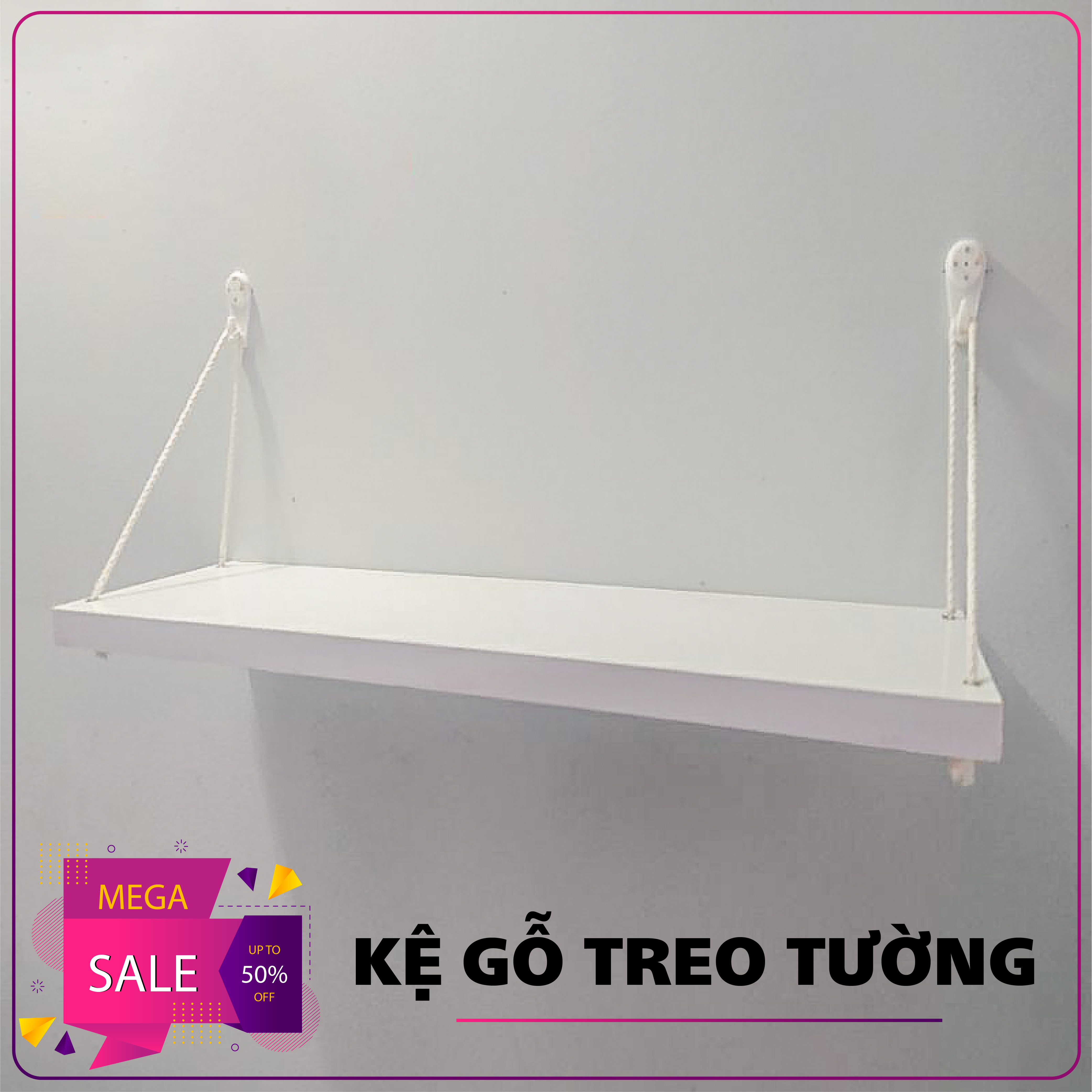 Kệ Gỗ Treo Tường Đơn Chân Tam Giác, Giá Gắn Tường Decor Trang Trí Phòng Khách, Phòng Làm Việc