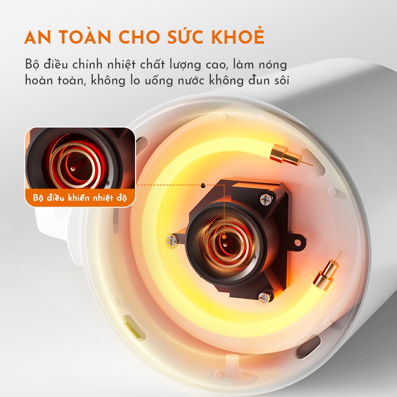 Bình đun siêu tốc thông minh GAABOR GK-S18P dung tích lớn 1.8L - 1350W - Hàng chính hãng