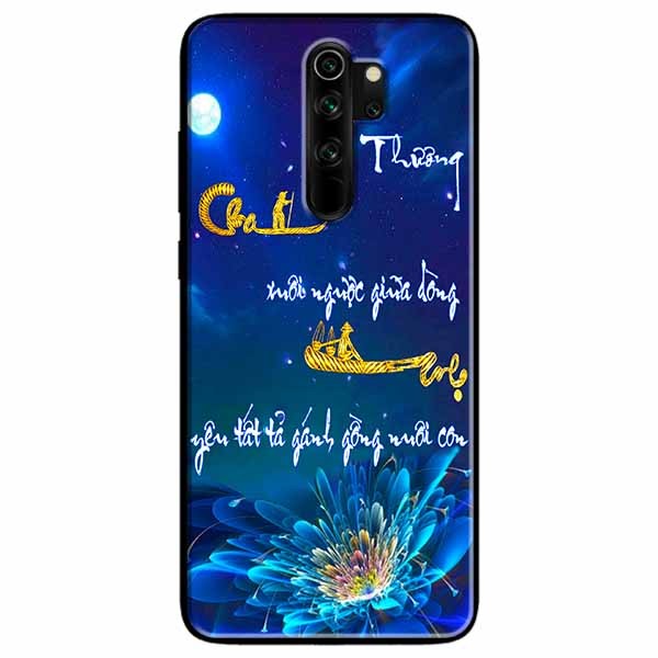 Ốp lưng in cho Redmi Note 8 Pro Mẫu Thư Pháp Cha Mẹ