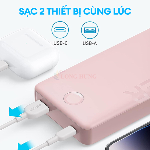 Sạc dự phòng Anker 325 PowerCore II 1Type-C 15W 20000mAh A1286 - Hàng chính hãng