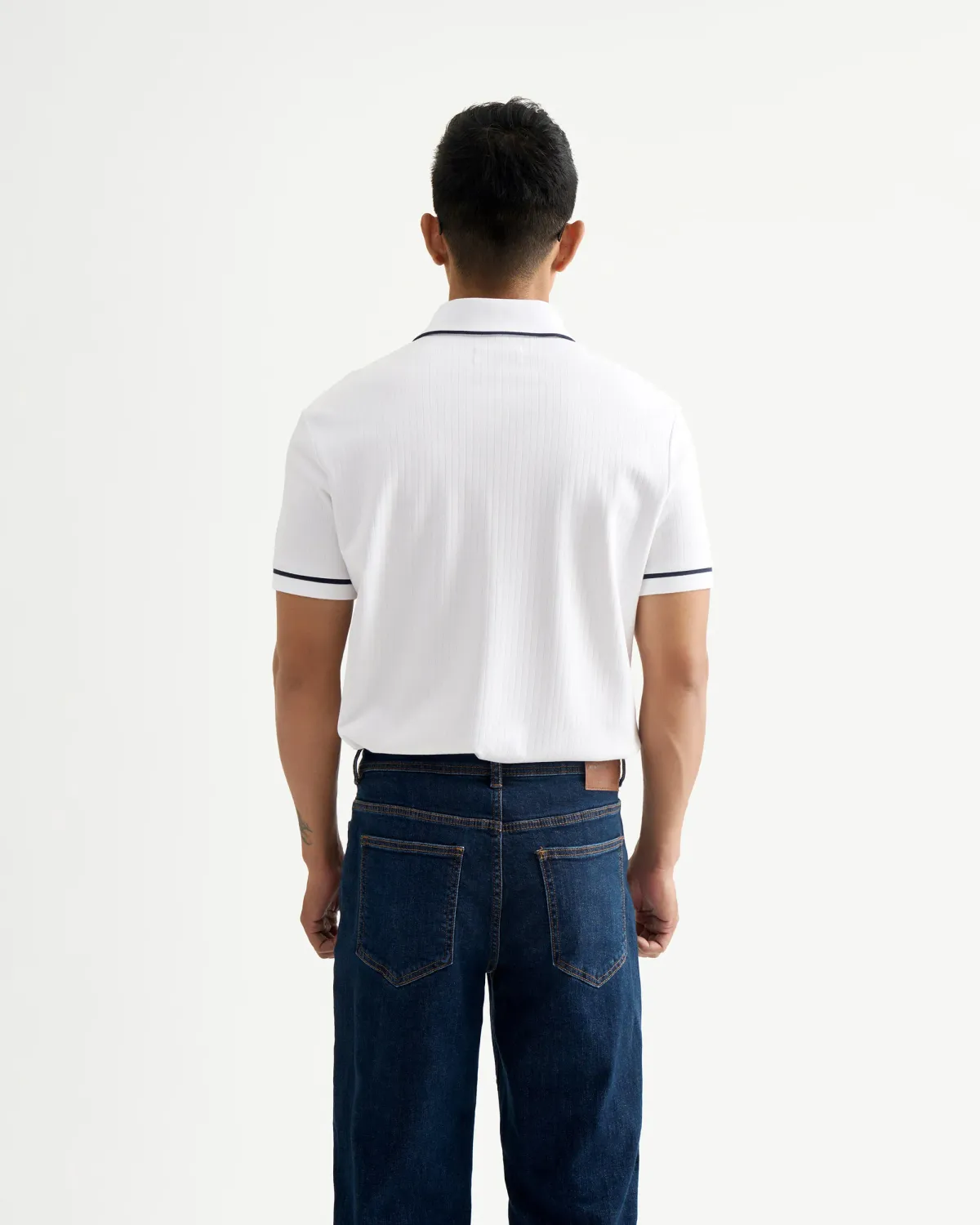 Áo polo tay ngắn nam phối cổ Form Fitted - RT 10S25POL006 | ROUTINE CÀ MAU