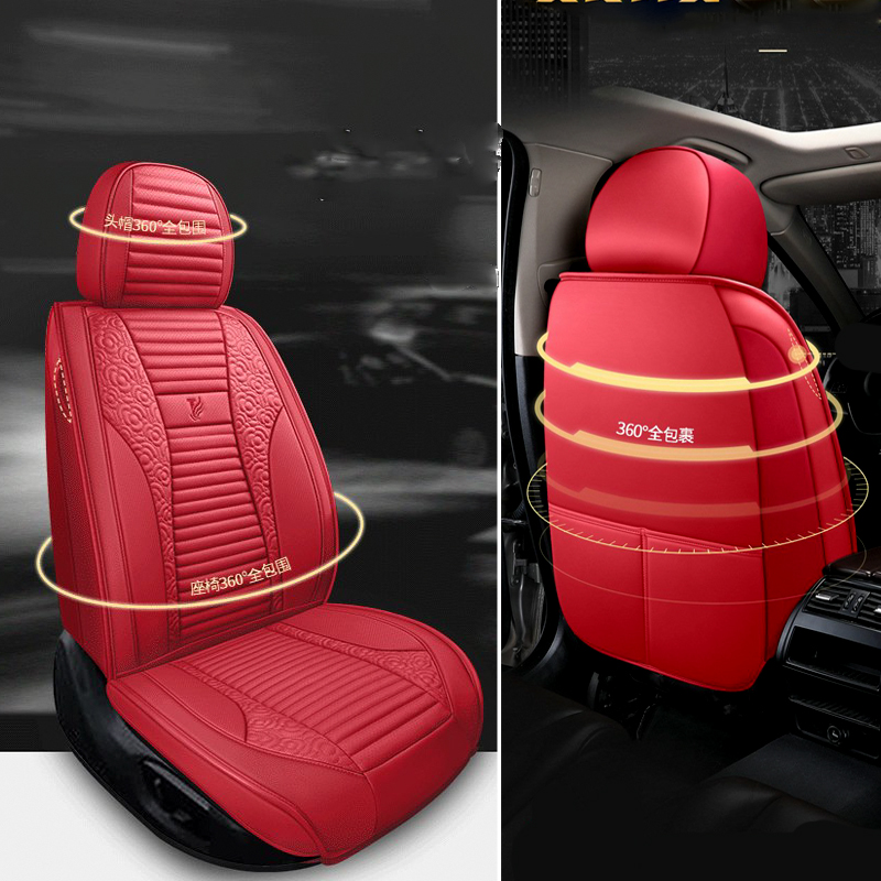 Bộ 5 ghế lót ô tô siêu sang,có bao vô lăng,2 gói lưng,2 gói đầu.phù hợp mọi loại xe-83208