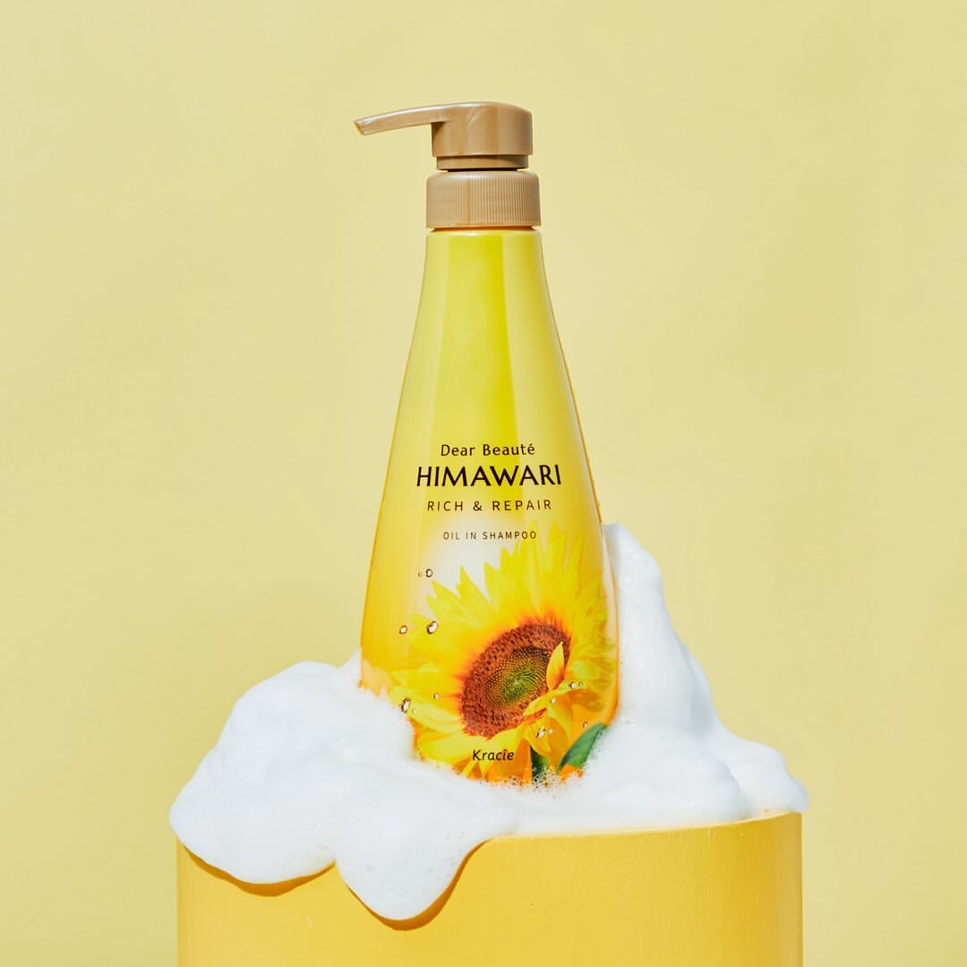Combo Dầu Gội Và Dầu Xả Himawari Phục Hồi, Dưỡng Ẩm Sâu Kracie Dear Beaute Himawari (Combo 2 Chai)