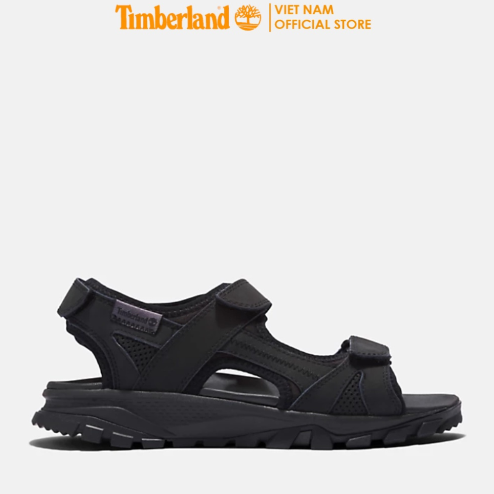 [NEW 2023] Timberland Giày Sandal Nữ Lincoln Peak Strap Sandal Black Leather TB0A5XA404