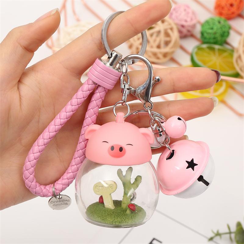 Móc khóa lợn con baby cute có Đèn LED phát sáng_MK05