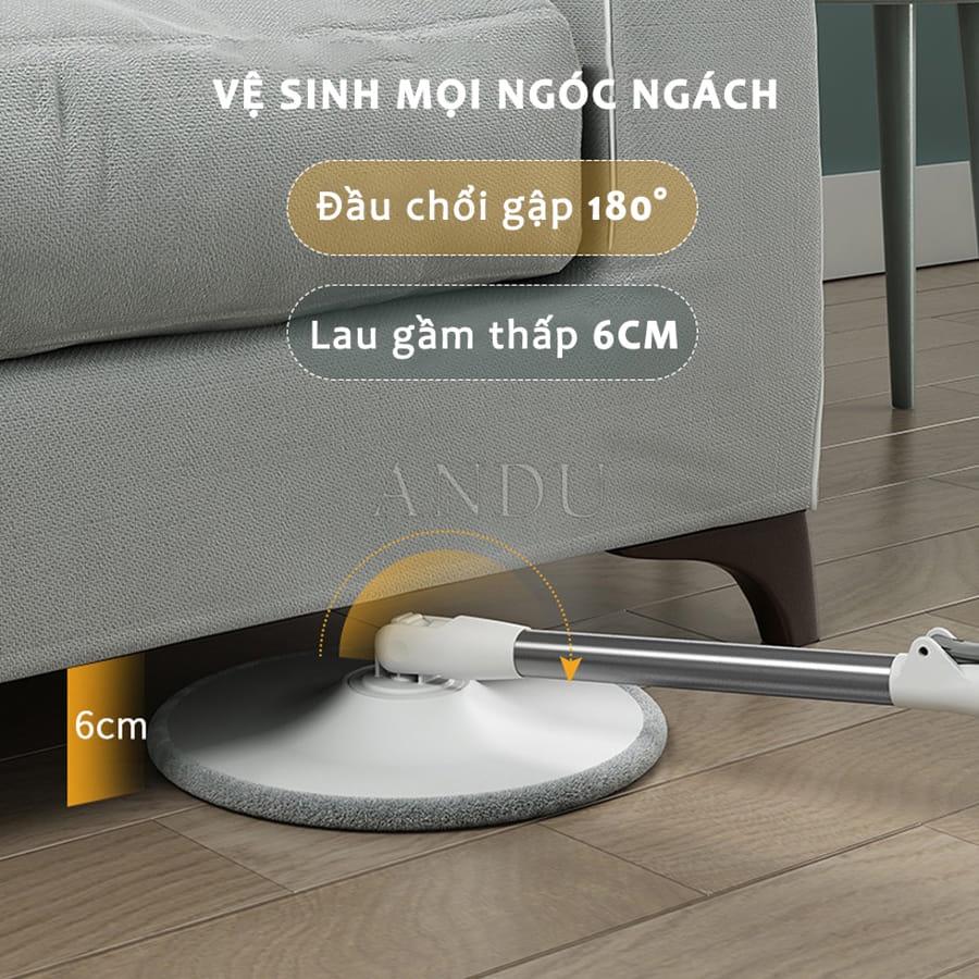 Bộ Lau Nhà K9 Xoay 360 Độ, Cây Lau Nhà Tách Nước Bẩn K9  Chổi Lau Nhà Tự Vắt Thông Minh Cao Cấp Thế Hệ Mới