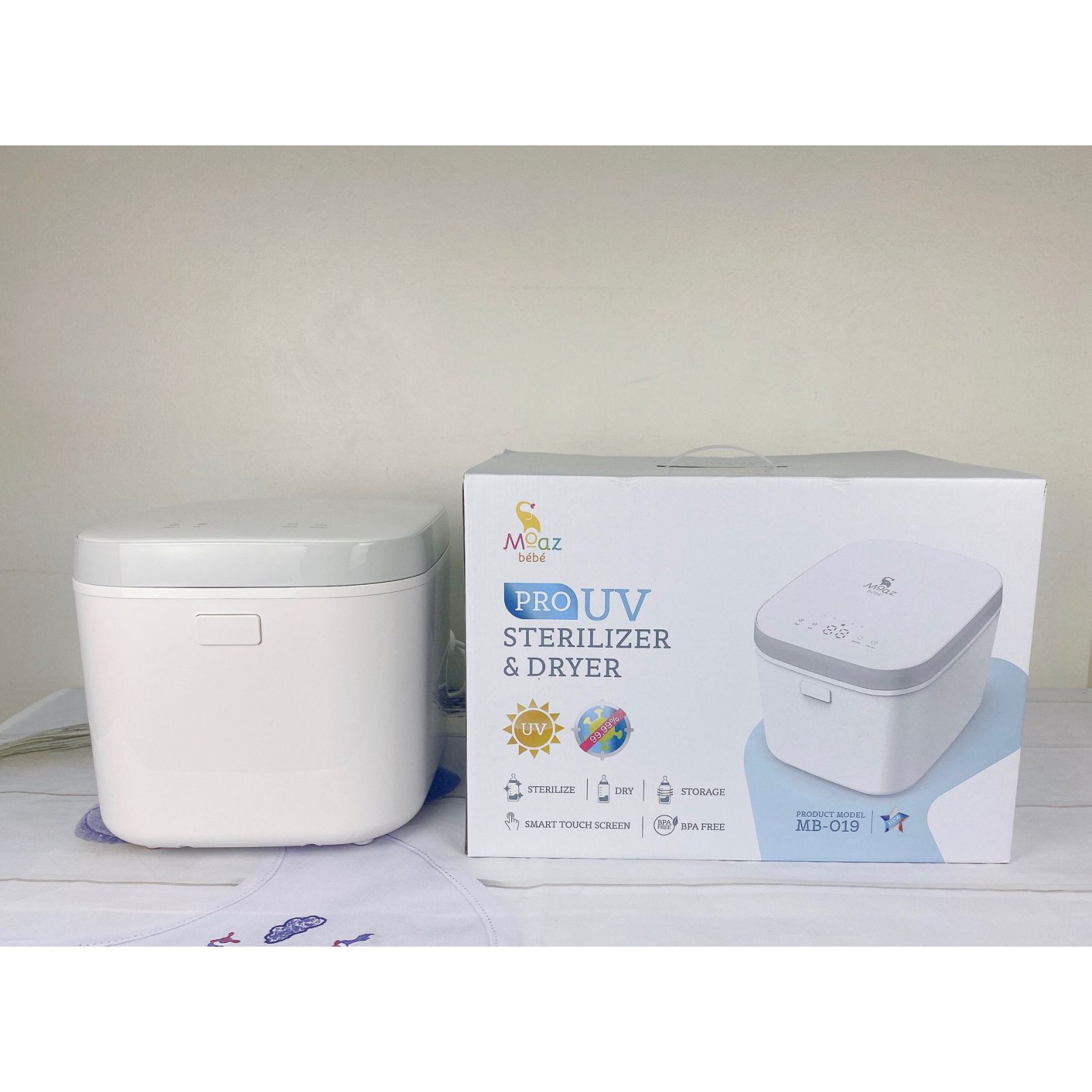 Máy Tiệt Trùng Sấy Khô Tia UV Moaz Bébé MB019