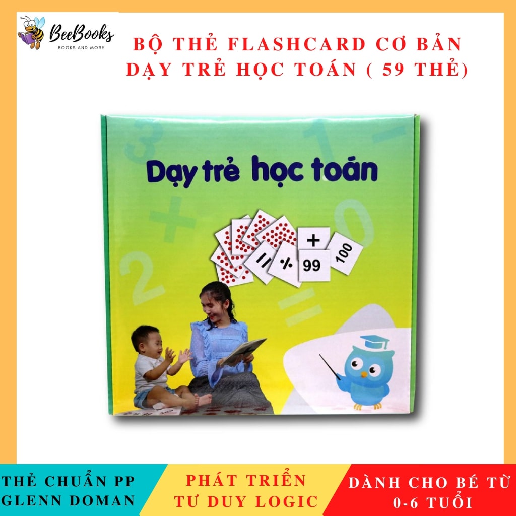 Thẻ Học Thông Minh Giúp Bé Phát Triển Tư Duy- Flashcard - Dạy Trẻ Học Toán Theo Phương Pháp Glenn Doman