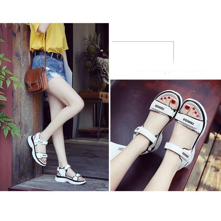 99K TOÀN QUỐC_SANDAL ĐẾ BẰNG QUAI NGANG CAO CẤP {Hàng Mới 100