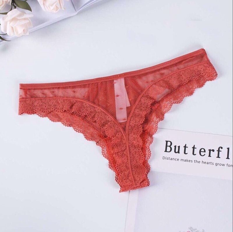 QUẦN LỌT KHE REN CHẤM BI CAO CẤP 1207