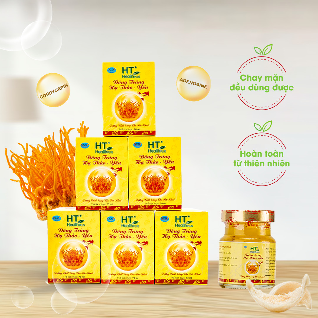 Đông Trùng Hạ Thảo Yến HT Thiên Ân - Lốc 6 Hũ