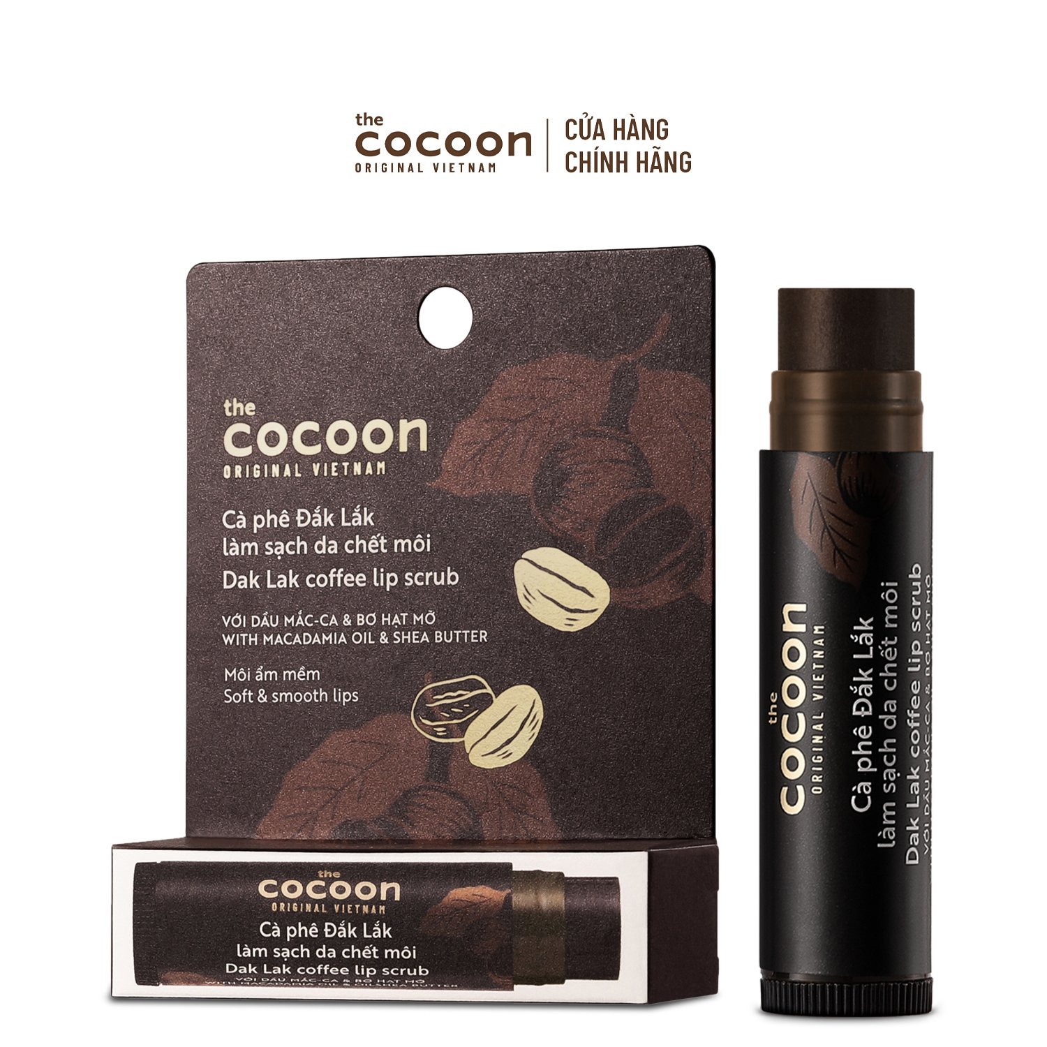 Combo làm sạch da chết & mềm môi Cocoon