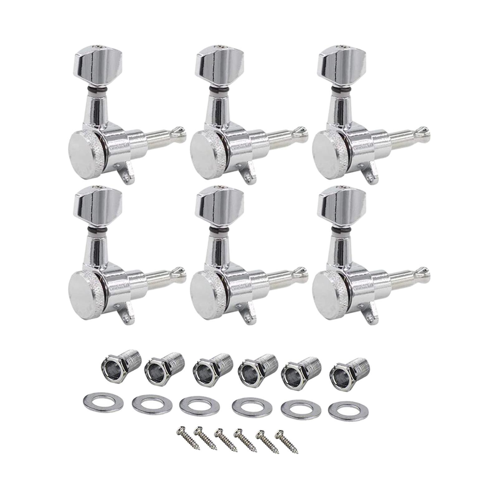 Guitar Locking Pegs Keys Locking Machine Heads Set Metal Alloy