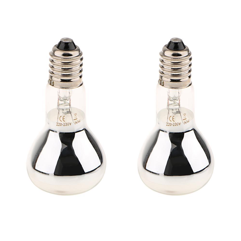 2x Reptile Heat Basking Lamp Light Bulb Breeding Heat Lamp Bulb Heat Emitter