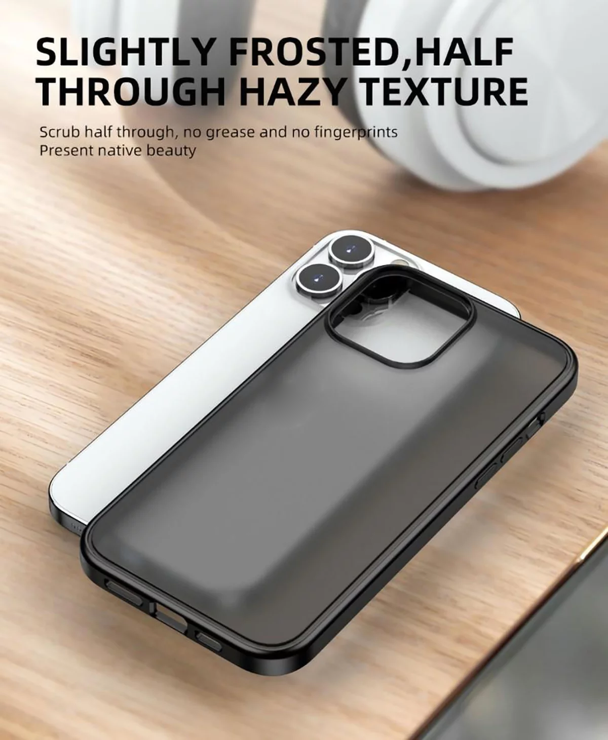 Ốp lưng nhám chống sốc viền silicon cho iPhone 14 Pro Max hiệu X-Level Frosted Sand Case mặt lưng nhám mờ, gờ bảo vệ Camera - hàng nhập khẩu