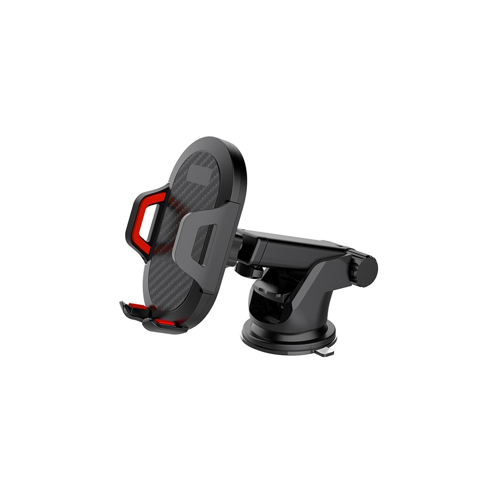 Car Adjustable Phone Holder Dashboard Windshield Mount, One Button Release