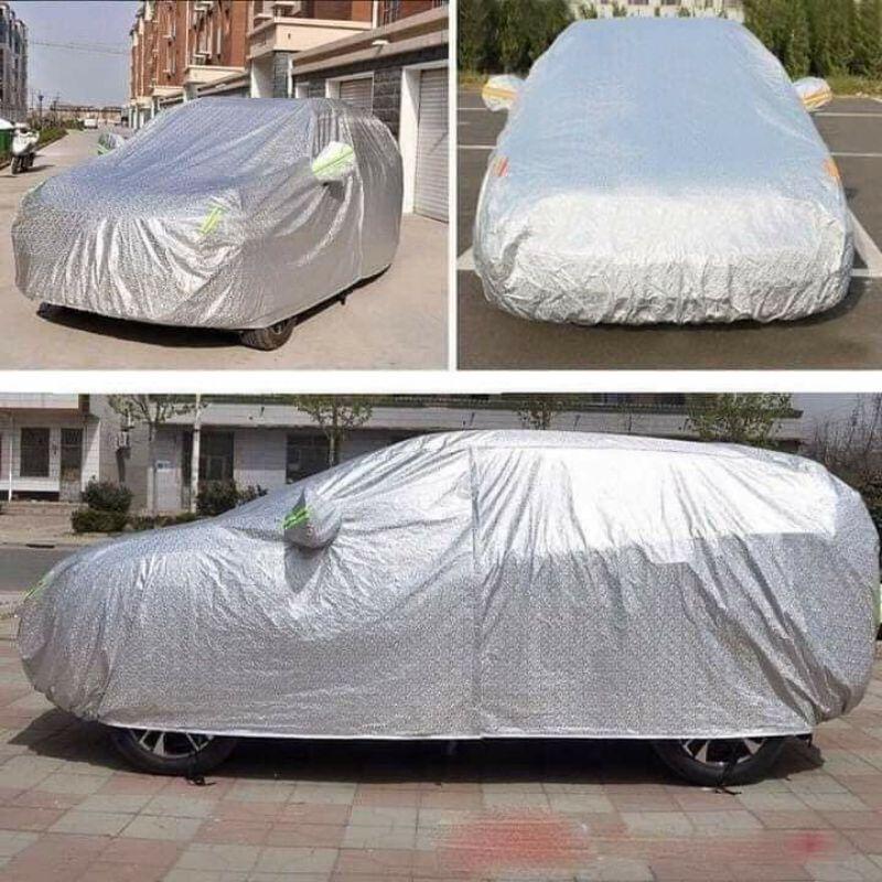 Bạt trùm xe hơi 4 ,5 ,7 chỗ - siêu bền, không thấm nước - có tráng bạc phản quang - bạc phủ chống nắng xe oto