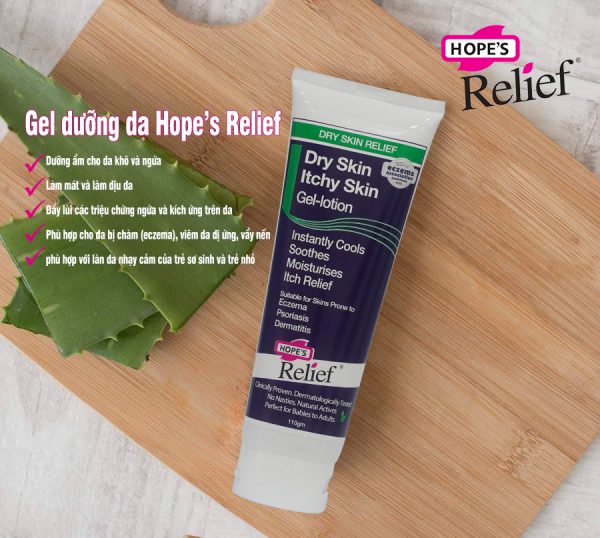 Gel dưỡng da Hope’s Relief cho da eczema, viêm da, vẩy nến (110g) - Nhập khẩu Australia