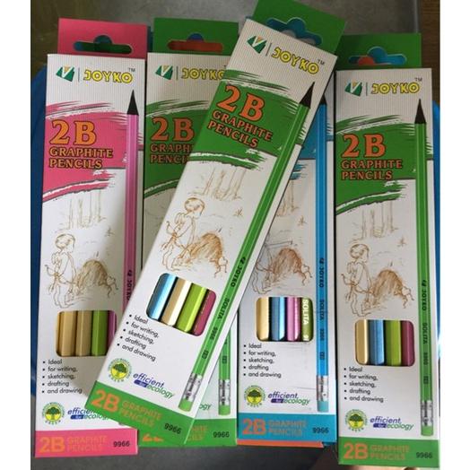 Bút Chì Gỗ 2B Grayphite Pencils Joyko 9550 (Hộp 12 chiếc)