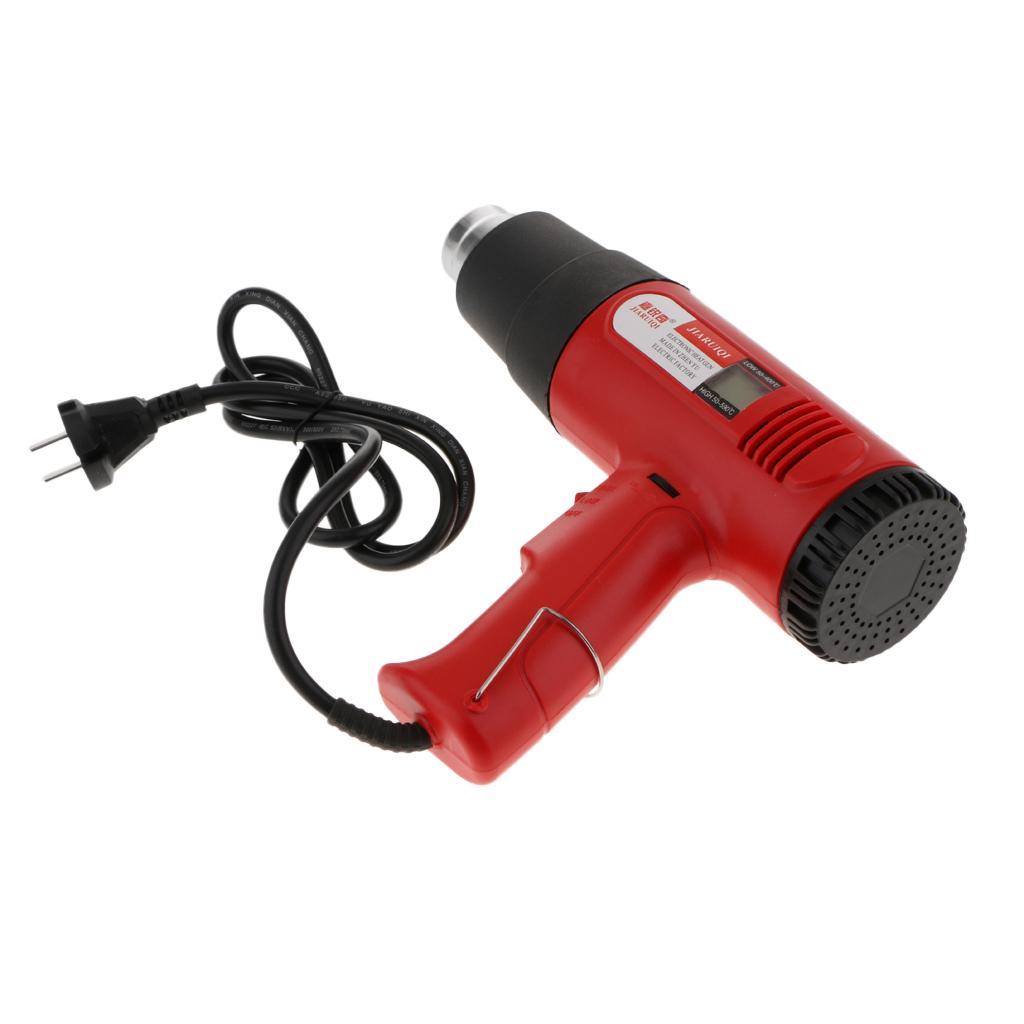 LCD 220V Industrial Handheld Hot Air Gun Heat Shrink Tube For Car Foil