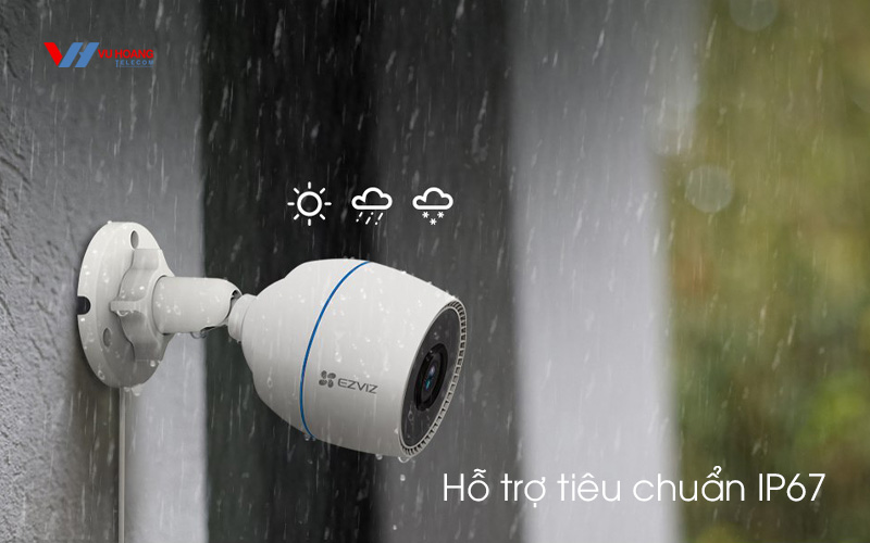 Camera ngoài trời EZVIZ H3c 2MP 1080P - Camera Wifi thông minh - Hàng Chính Hãng