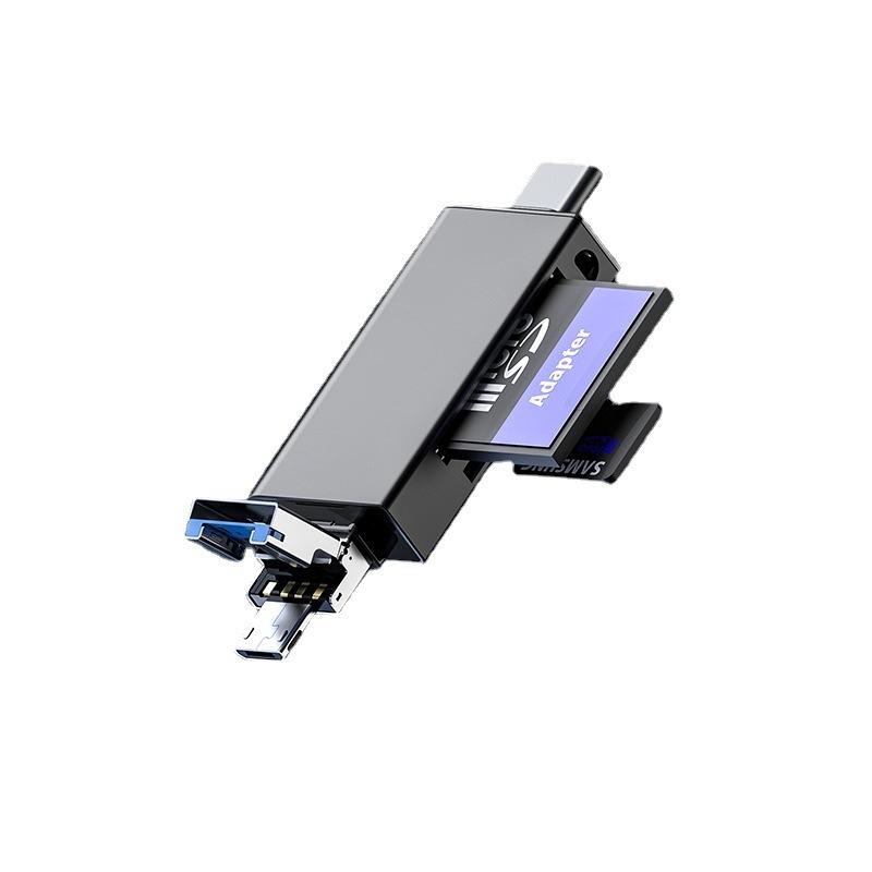 Đầu đọc thẻ hai trong một type-c sang SD + TF kiểu mới nhất Đầu đọc thẻ máy tính bảng điện thoại di động Android type-c