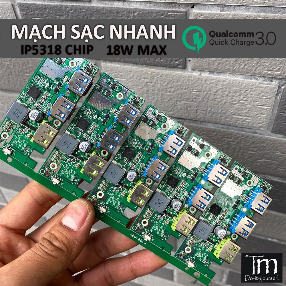 Mạch Sạc Dự Phòng Sạc Nhanh QC 3.0 IP5328