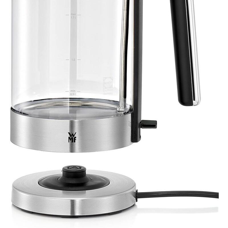 Ấm Đun Nước Siêu Tốc, Ấm Siêu Tốc Cao Cấp WMF Lono, Nhập Đức, Ấm Pha Trà, Bình Thủy Tinh, 1.7L, 3000W, Nhập Đức