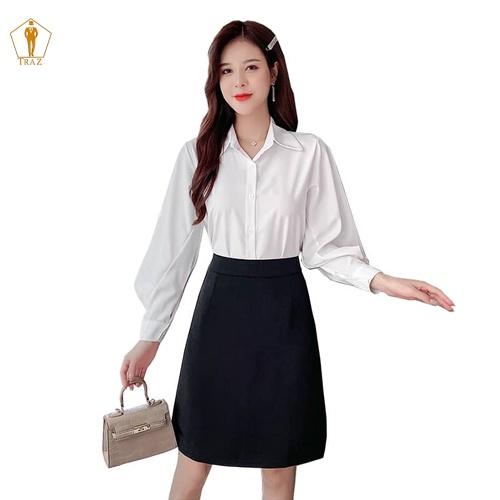 Chân Váy A Chớm Gối TRAZ Công Sở Kiểu Dáng Đơn Giản