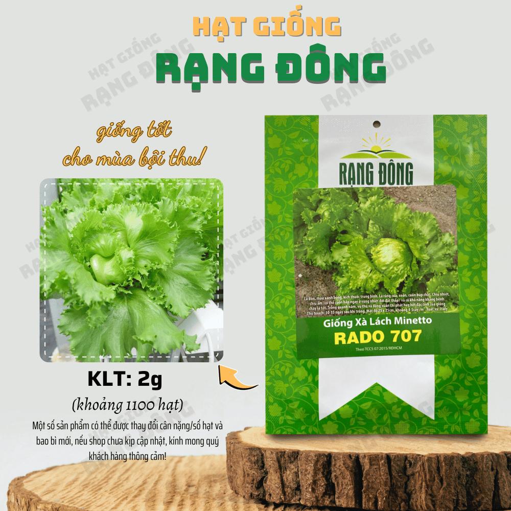 Hạt giống Xà Lách các loại, nảy mầm tốt, dễ trồng, nhanh thu hoạch, cây khỏe - Hạt giống Rạng Đông