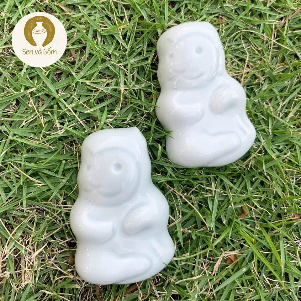 3x4cm Gác đũa hình chú khỉ dễ thương gốm sứ Nhật Bản SVG3857
