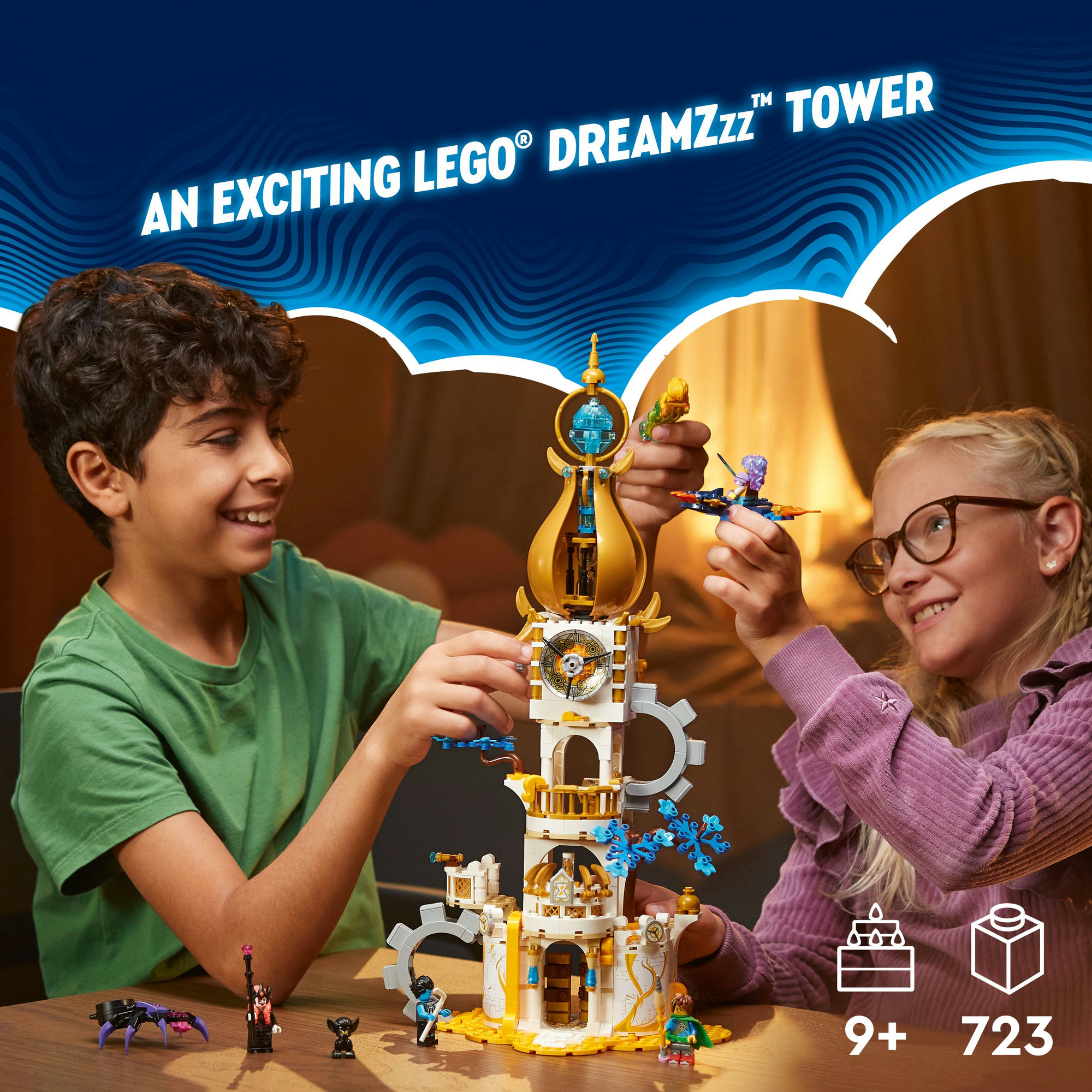 LEGO DREAMZZZ 71477 Đồ chơi lắp ráp Tòa tháp của Sandman (723 chi tiết)