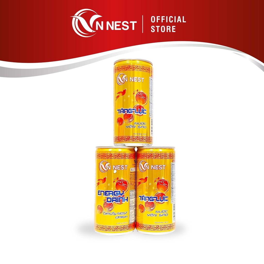 Nước Yến Lon Tăng Lực 5% (Thùng 30 Lon x 190ml) - Vnnest