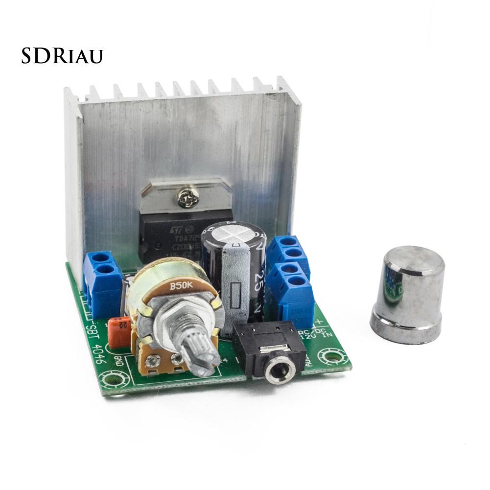 Mạch âm ly 12V AC/DC TDA7297 thiết kế 2 kênh chuyên dụng cho xe hơi/ xe máy