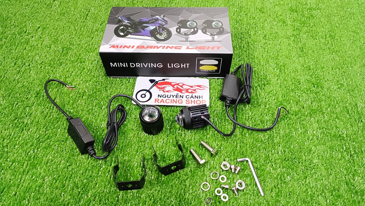 Cặp Đèn MINI DRIVING LIGHT đèn led trợ sáng dành cho xe máy