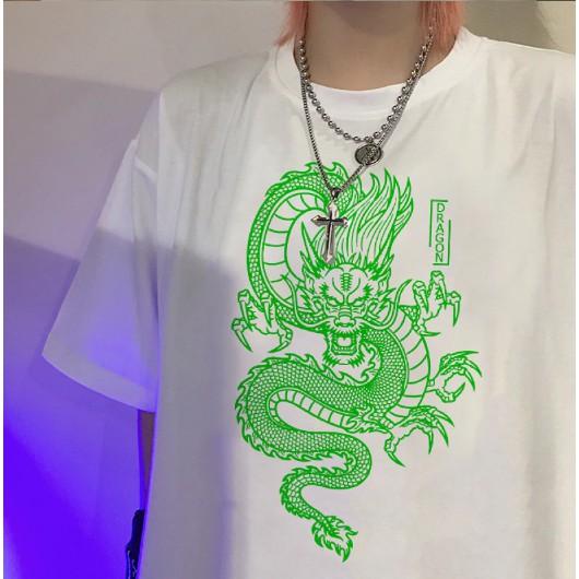 ÁO thun ngắn tay unisex in hình Dragon