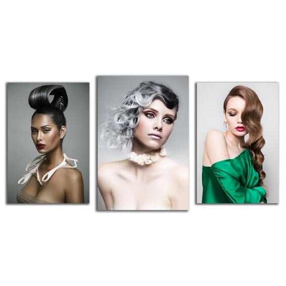 Tranh dán tường tranh spa salon tóc, tạo mẫu tóc, make up
