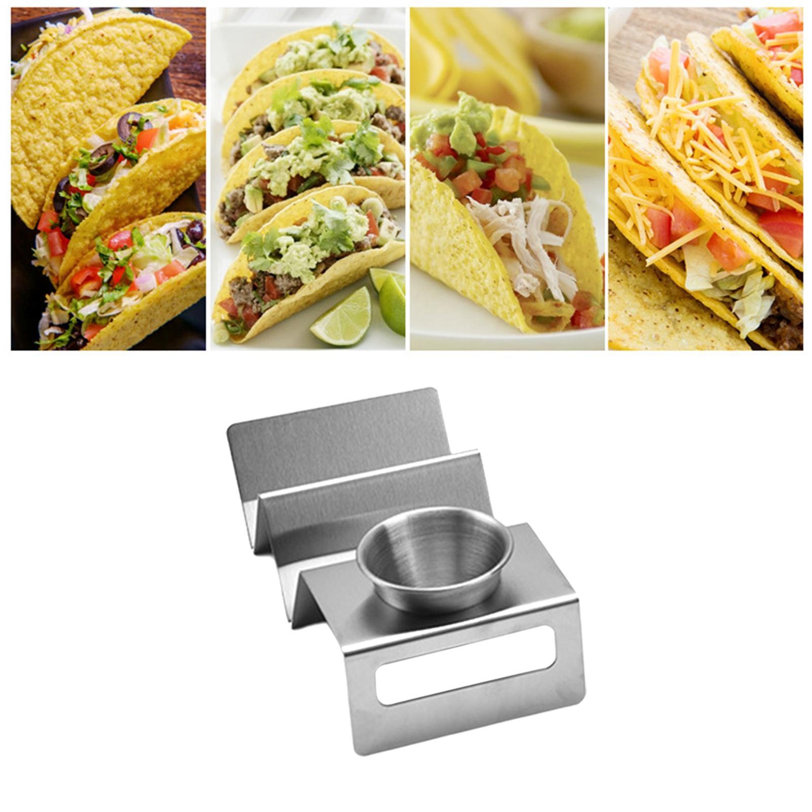 Taco Holder Stand Plate Hot Dog Holder Server for Picnic, Party, Festivals