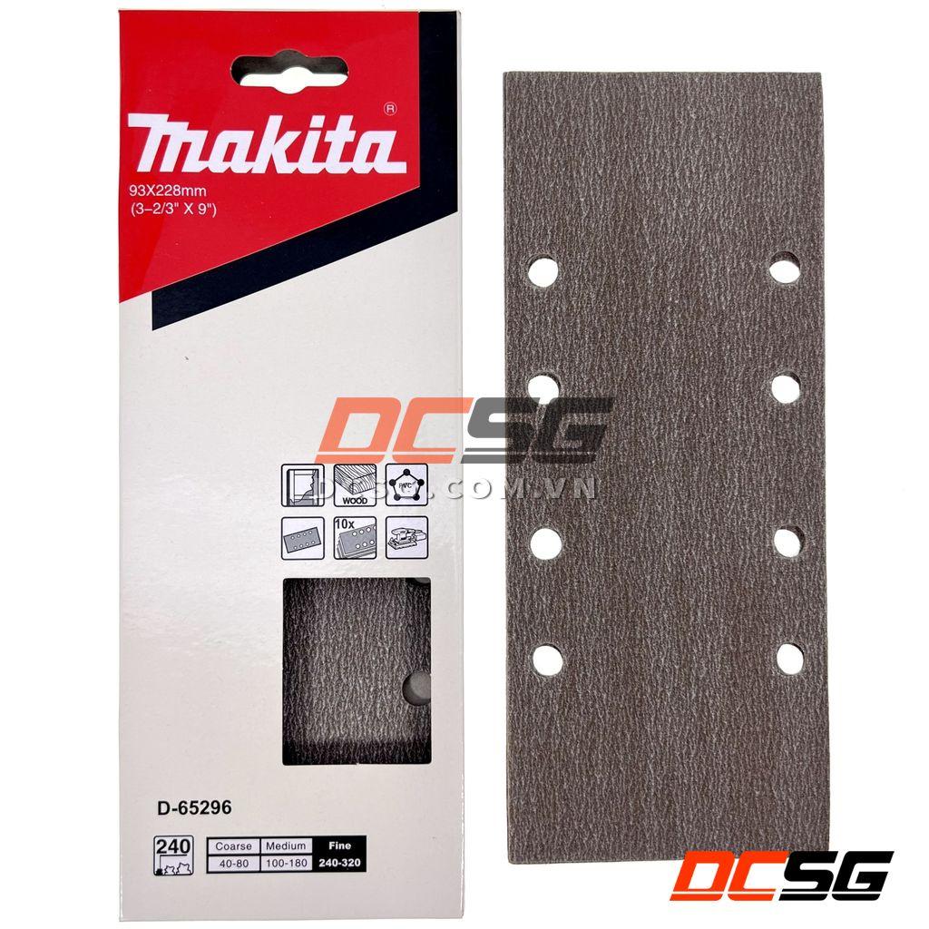 Giấy chà nhám cho gỗ 93x228mm Makita 10 tờ/ bộ