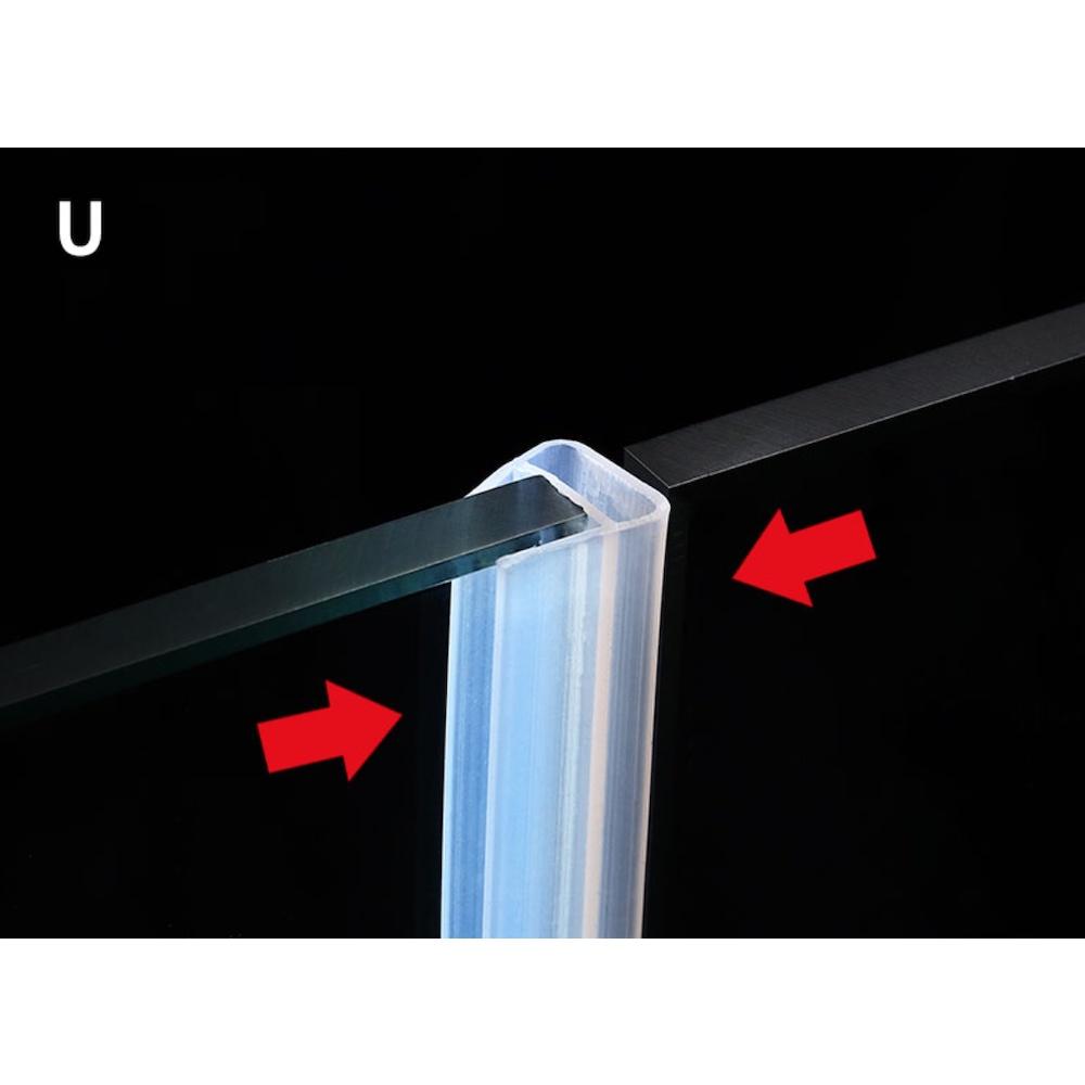 Gioăng chắn nước nhà tắm Gioăng chữ H, U, F chắn nước cabin nhà tắm chống vỡ khi đóng cửa kính nhà tắm - Chữ H