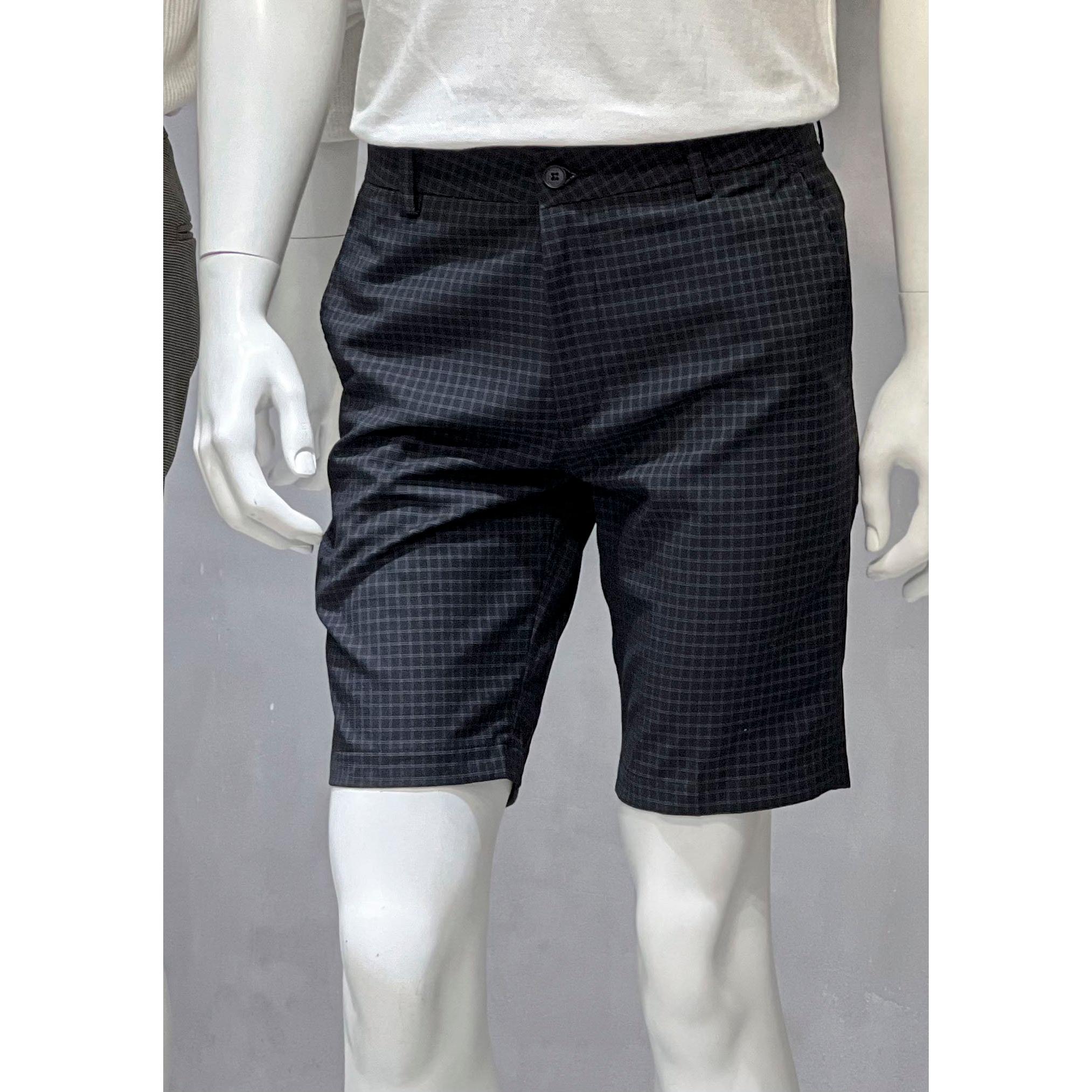 Quần Short Kate Cotton Nam BY COTTON Mini Checked Grey
