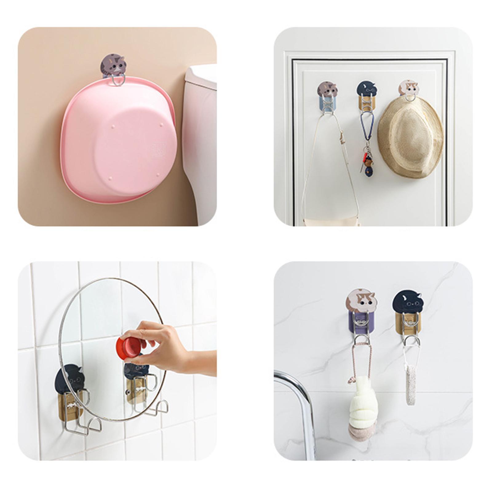 Bath Towel Hook, Robe Hook Holder, Multipurpose for Toilet Living Room Ceiling Kitchen Home Office