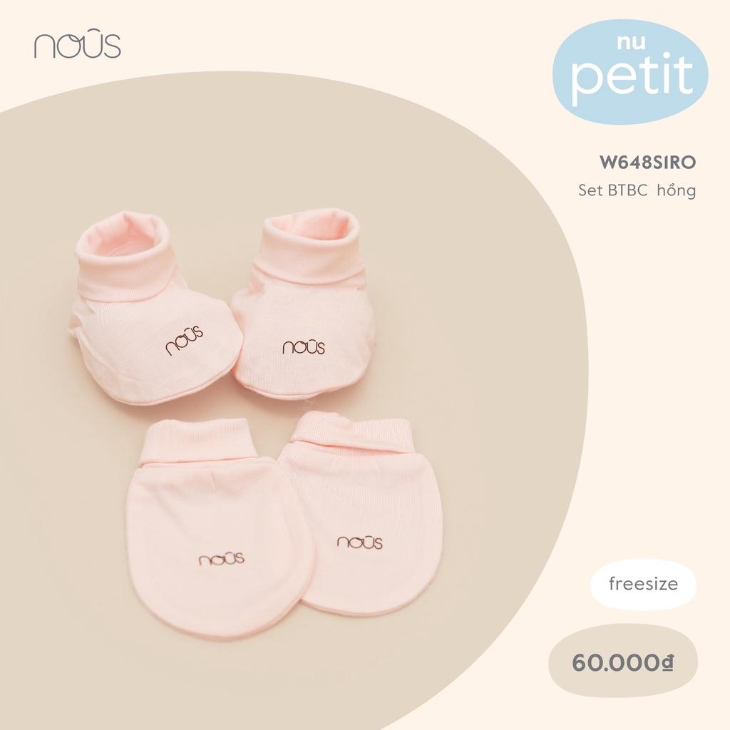 Phụ kiện NOUS - Set bao tay bao chân sơ sinh cho bé - Chất liệu Nu Petit 95% cotton thiên nhiên