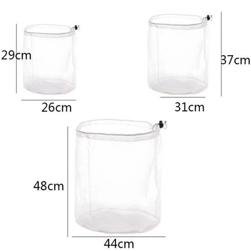 Túi giặt lưới có dây rút túi giặt lưới nylon cho đồ lót, vớ, quần áo dùng cho máy giặt 3 kích cỡ.