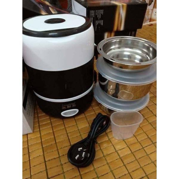 CẶP LỒNG Ủ CƠM 3 TẦNG INOX CẮM ĐIỆN LOẠI ĐẸP.